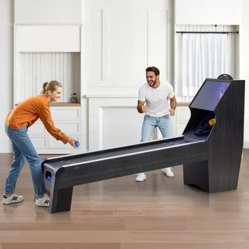 VEVOR 9 Fuß Roll und Score klassischer Arcade-Spieltisch, Indoor-Spielset mit elektronischer LED-Punkteanzeige, automatischer Ballrückgabe für Hausparty vier Bälle enthalten – Bild 7