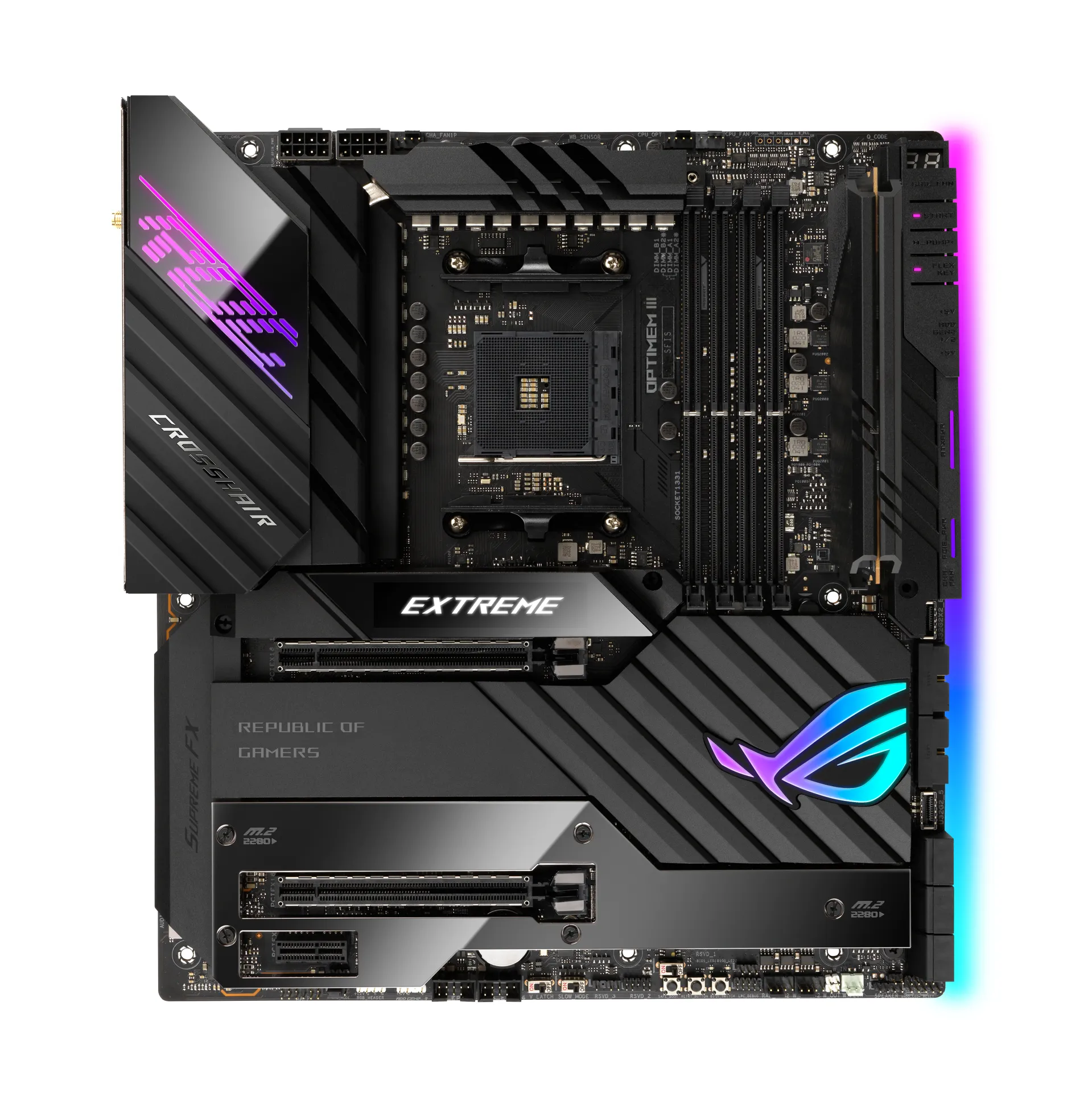 ASUS ROG Crosshair VIII Extreme AMD X570 Sockel AM4 Erweitertes ATX – Bild 2