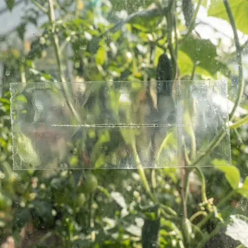 VEVOR Gewächshaus Reparaturband 0,15x32m Folienklebeband 0,15mm Transparent, zum Abdichten von Kunststofffolien & Zeltnähten, zum Reparieren von Löchern, Rissen & Nähten, Wasserdicht & Sonnenbeständig – Bild 7