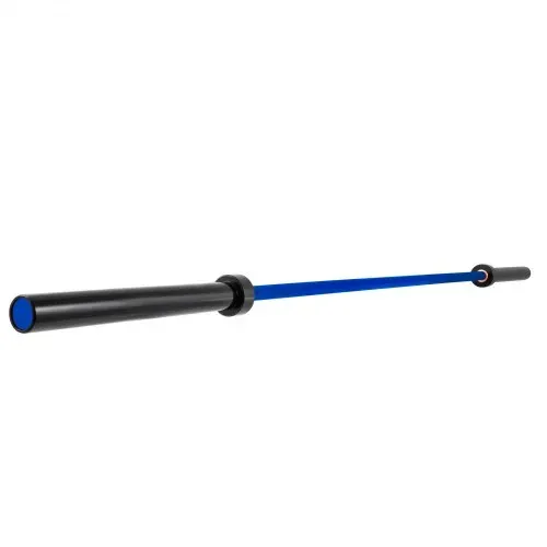 VEVOR 2 m Stange mit Schnallen und Klemmen Barbell 15 kg Olympische Langhantel Heben Fitness Training für Gewichtheben Powerlifting Heben Squat Bankdrücken (Blau) – Bild 8