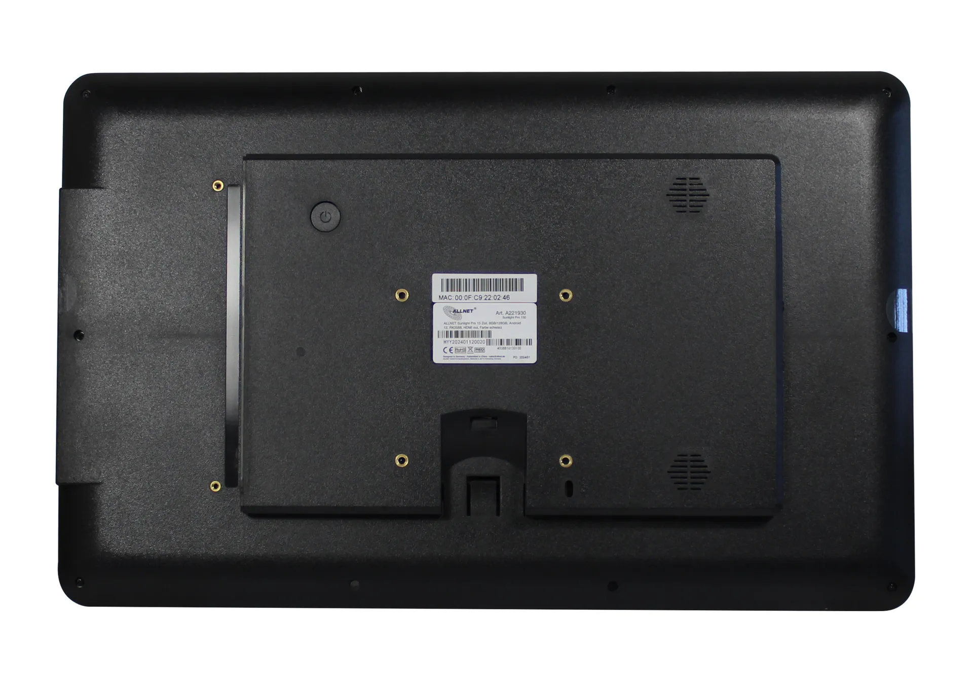 ALLNET Sunlight Pro 15 Zoll, 8GB/128GB, Android 12, RK3588, HDMI out, Farbe schwarz – Bild 4