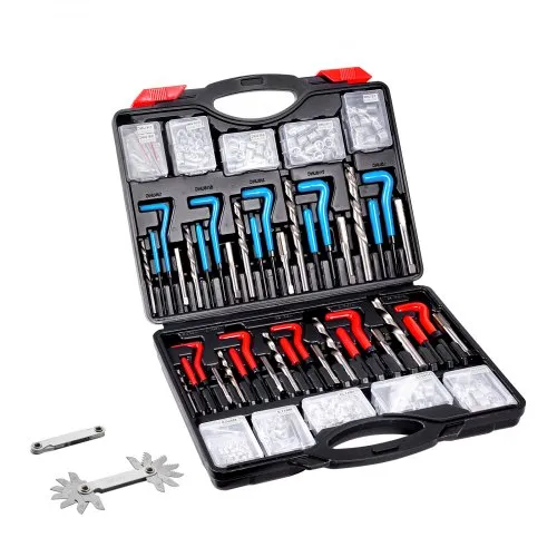 VEVOR Gewindereparatur Gewindereparatursatz Gewinde Reparatur Set 338-teilig, SAE- und metrisches Helicoil-Set Gewindereparaturwerkzeuge M5 M6 M8 M10 M12 1/4 5/16 3/8 7/16 1/2 Zoll HSS-Bohrer VEVOR Gewindereparatur Gewindereparatursatz Gewinde Reparatur Set 338-teilig, SAE- und metrisches Helicoil-Set Gewindereparaturwerkzeuge M5 M6 M8 M10 M12 1/4 5/16 3/8 7/16 1/2 Zoll HSS-Bohrer