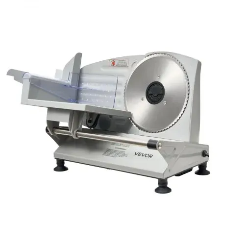 VEVOR Allesschneider Fleischschneider 150 W 65–90U/min Aufschnittmaschine mit 17 cm Klinge Fleischschneidemaschine mit 0–15 mm einstellbarer Dicke für Gefrorenes Fleisch Schinken Prime Steak – Bild 8