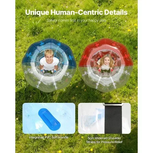 VEVOR aufblasbare Bumper BallS 2er-Pack 1,5m Sumo-Zorb-Bälle für Jugendliche und Erwachsene – Bild 3