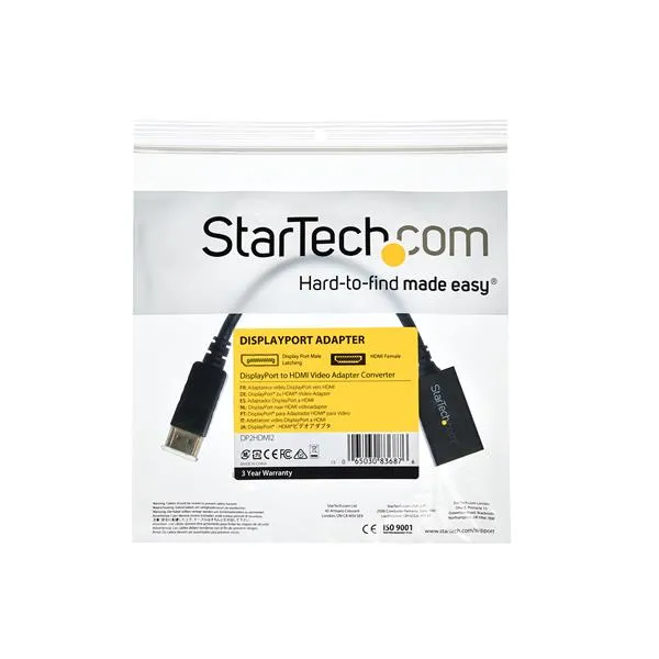 StarTech.com DisplayPort auf HDMI Video Adapter / Konverter mit bis zu 1920x1200 (Stecker/Buchse) – Bild 7