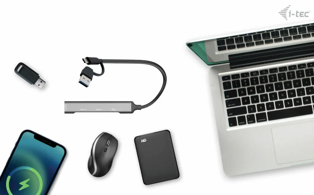 i-tec USB-C/USB-A Metal HUB 1x USB 3.0 + 3x USB 2.0 – Bild 3