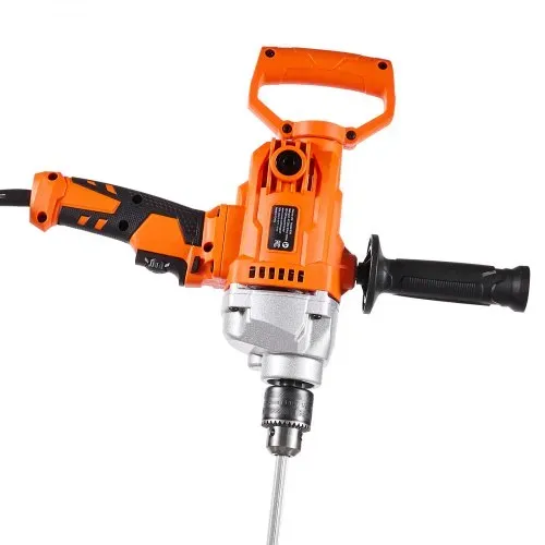 VEVOR elektrische Bohrmaschine 12,7 mm mit Mixer Bohrmaschinenmischer Set 850 U/min 3,2 A Mischbohrmaschine mit D-Griff zum Bohren & Mischen multifunktionale Bohrgerät mit Mischer für Futter Zement – Bild 10