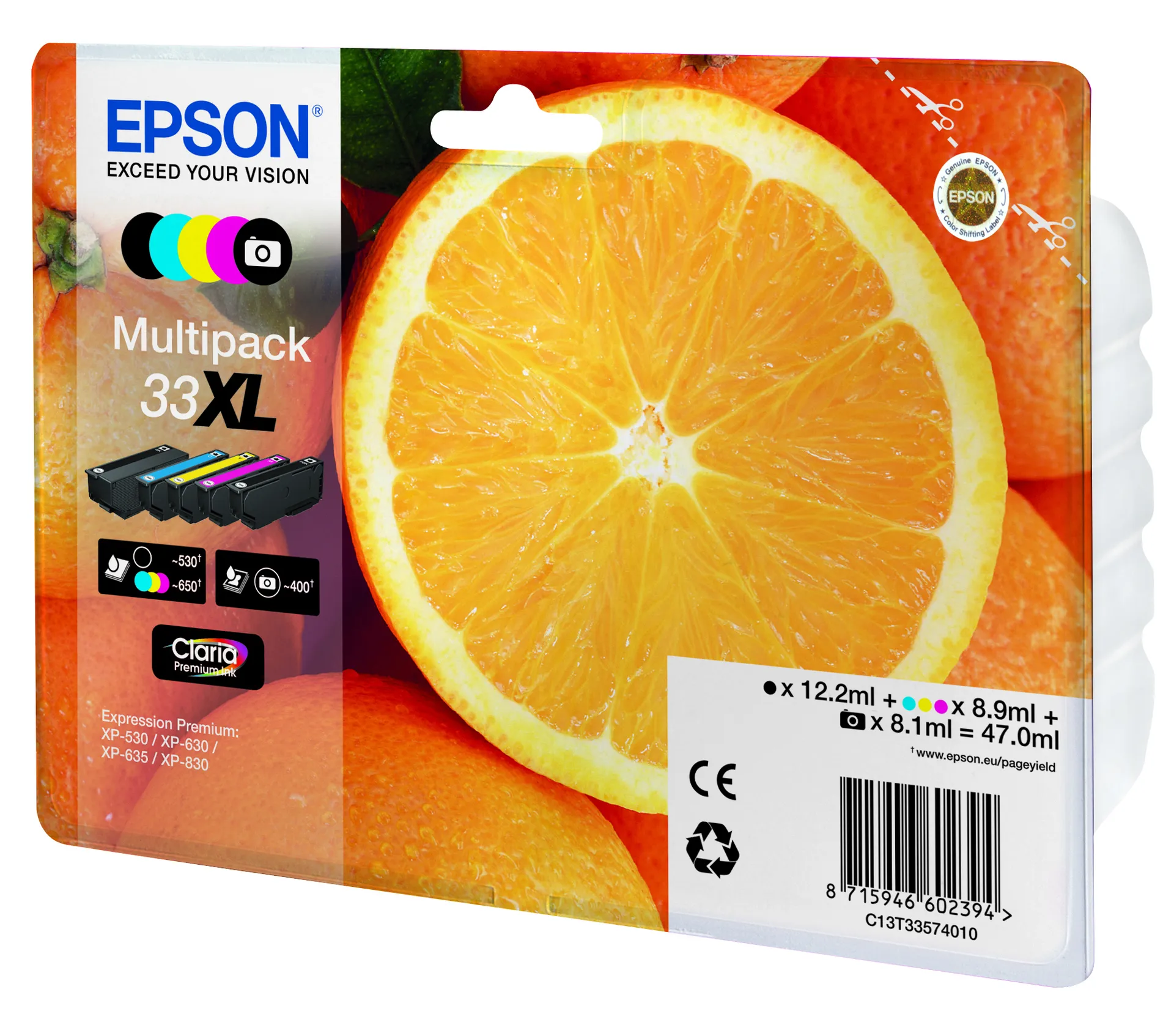 Epson Oranges Multipack 5-colours 33XL Claria Premium Ink – Bild 2