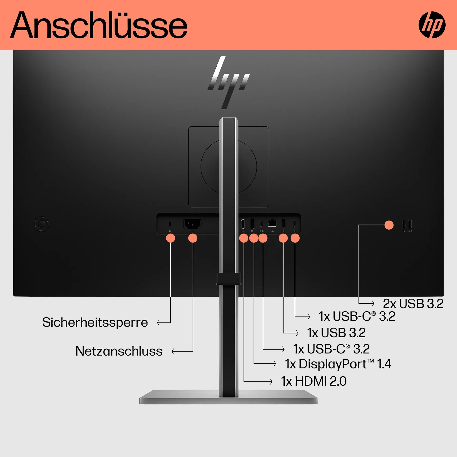 HP E32k G5 4K USB-C-Monitor – Bild 4