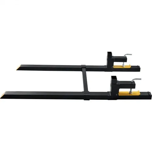 VEVOR Palettengabel 1490 x 70 x 230 mm Gabelträger 907 kg Tragfähigkeit Gabelzinken 149 cm Gesamtlänge mit 109,2 cm-Gabelblatt Gabelstapler 495-915 mm – Bild 10