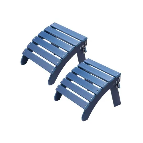 VEVOR Fußstütze für Adirondack-Stuhl, 2er-Set, 475x480x350 mm, klappbarer Adirondack Ottoman aus HDPE-Kunststoff, Gartenstuhl verwendet für Außen, Veranda, Pool, Rasen, Hinterhof, blau VEVOR Fußstütze für Adirondack-Stuhl, 2er-Set, 475x480x350 mm, klappbarer Adirondack Ottoman aus HDPE-Kunststoff, Gartenstuhl verwendet für Außen, Veranda, Pool, Rasen, Hinterhof, blau