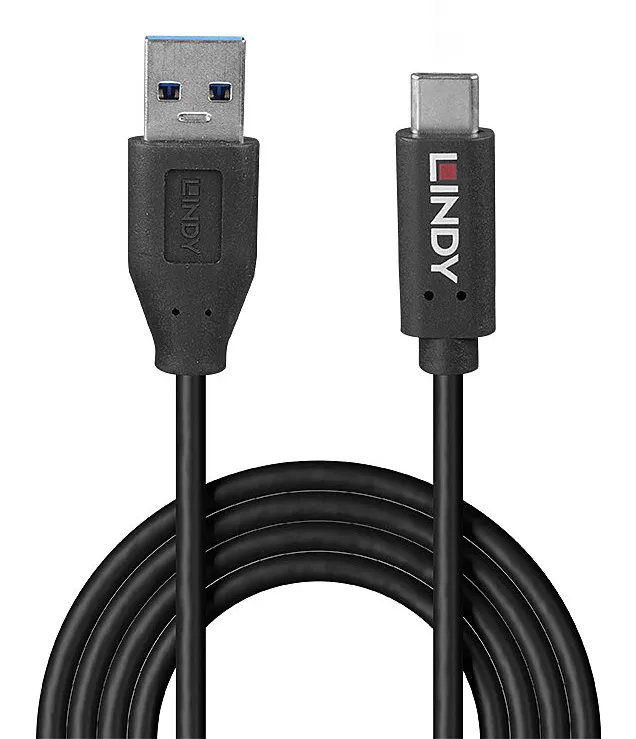 Lindy 36970 USB Kabel USB 3.2 Gen 2 (3.1 Gen 2) 0,5 m USB A USB C Schwarz – Bild 2