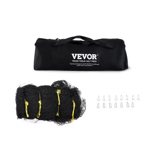VEVOR Baseball-Schlagkäfig-Netz für Zuhause oder Hinterhof 35 Fuß, Baseballkäfig-Netz zum Schlagen und Aufstellen, Baseballnetz, Schlagkäfig, für Kinder oder Erwachsene Schwarz (nur Netz) – Bild 8