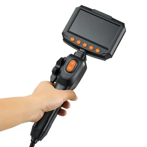 VEVOR Drehbare Endoskopkamera mit Licht, Inspektionskamera mit Zwei-Wege beweglichem Kopf, IP67 Wasserdichte Rohrkamera mit 4,3 Zoll Display 1,5m Kabel 2600mAh Akku, 3,9mm Boreskopkamera für Auto Haus – Bild 10