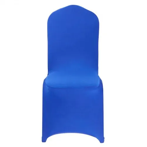 VEVOR Stuhlhussen Stuhlbezug 50 Stk. waschbarer & abnehmbarer Stuhlüberzug aus Polyester-Spandex für Hochzeitsfeiern Esszimmerbankette Restaurant, passend für Stühle (51 x 45 x 95 cm) Königsblau – Bild 9