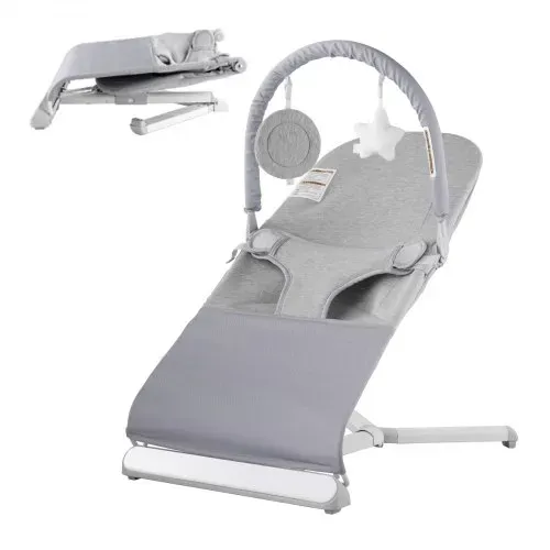 VEVOR Babywippe, klappbarer Wippensitz für Babys von 0–9 Monaten, Wippenstuhl mit 2 Liegewinkeln & drehbarem Spielzeugbügel, Babyschaukel mit Reisetasche für drinnen & draußen, 685x410x600mm VEVOR Babywippe, klappbarer Wippensitz für Babys von 0–9 Monaten, Wippenstuhl mit 2 Liegewinkeln & drehbarem Spielzeugbügel, Babyschaukel mit Reisetasche für drinnen & draußen, 685x410x600mm