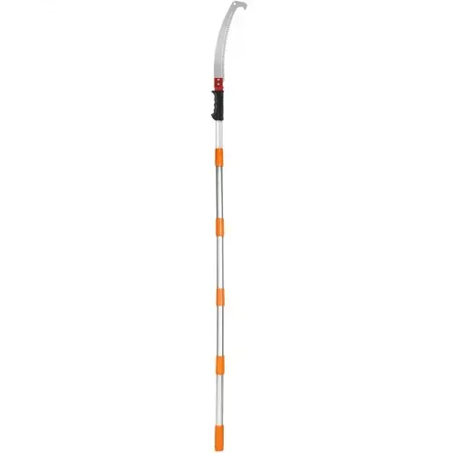 VEVOR Teleskop Astsäge Manuell Baumsäge 1,4-3m einstellbar Hochentaster mit 8 Stangen Astschere Teleskop Klinge aus Kohlenstoffstahl Reichweit bis zu 298cm zum Beschneiden von Äste Büsche Stämme – Bild 10