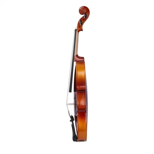 VEVOR Violine 4/4, 584,2 mm Armlänge, Geigenset mit Hartschalenkoffer, Kolophonium, Bogen, Schulterstütze, Steg, zusätzlichen Saiten, professionelles Massivholzinstrument (glänzend braun) – Bild 10