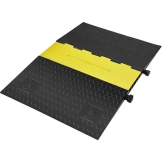 VEVOR 5-Kanal-Kabelschutzrampe Kabelbrücke aus Gummi Schlauchbrücke 114,5 x 80 x 5 cm Überfahrschutz 10000 kg (pro Achse) Tragfähigkeit Kabel Rampe Anti-Rutsch-Design Ideal für Parkplätze VEVOR 5-Kanal-Kabelschutzrampe Kabelbrücke aus Gummi Schlauchbrücke 114,5 x 80 x 5 cm Überfahrschutz 10000 kg (pro Achse) Tragfähigkeit Kabel Rampe Anti-Rutsch-Design Ideal für Parkplätze