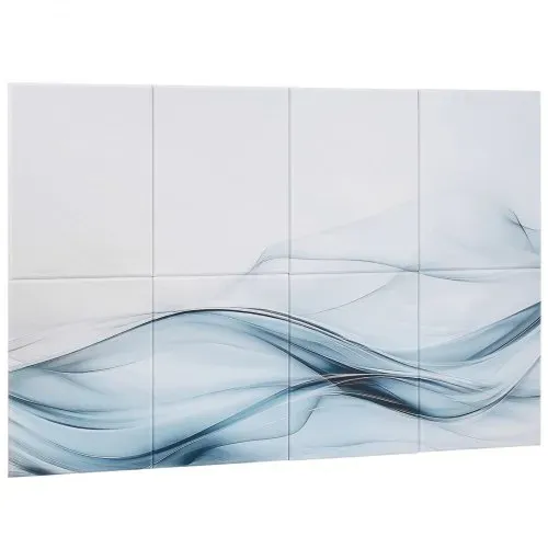 VEVOR 8er-Pack Akustikpaneele, 1200x800x10mm, Akustik Wandpaneele, selbstklebende, schalldämpfende & absorbierende Platten für Zuhause, Büro, Studio, Spielzimmer, Theater, Seidenmotiv – Bild 9