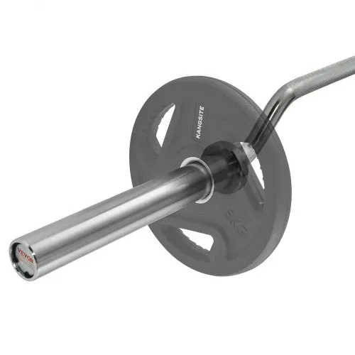 VEVOR Gewichtsstange Hantelstange 2210 mm Gesamtlänge, Langhantel Gewichtsstab Aufbewahrungsständer 315 kg Tragfähigkeit, Curlhantelstangen Gewichtsstange Stahl,Langhantelset, Hanteln, Krafttraining – Bild 9