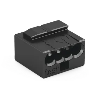 MICRO-Verbindungsdosenklemme WAGO, eindrähtige Leiter, Ø0,8mm, 4 Klemmstellen MICRO-Verbindungsdosenklemme WAGO, eindrähtige Leiter, Ø0,8mm, 4 Klemmstellen