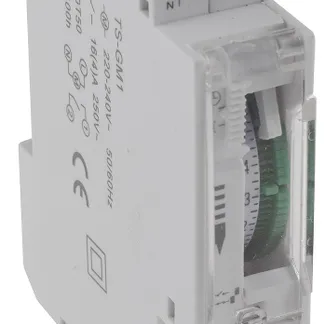 analoge Tages-Zeitschaltuhr für Schalttafel-Einbau, 230V, max. 3500W analoge Tages-Zeitschaltuhr für Schalttafel-Einbau, 230V, max. 3500W