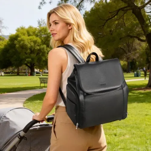 VEVOR Milchpumpen-Rucksack, 320x200x340 mm, mit Kühlakku, passend für S1/S2, Pumpzubehör und Muttermilchaufbewahrung, Wickelrucksack für Arbeit, Reisen und Familiengebrauch, Schwarz – Bild 7