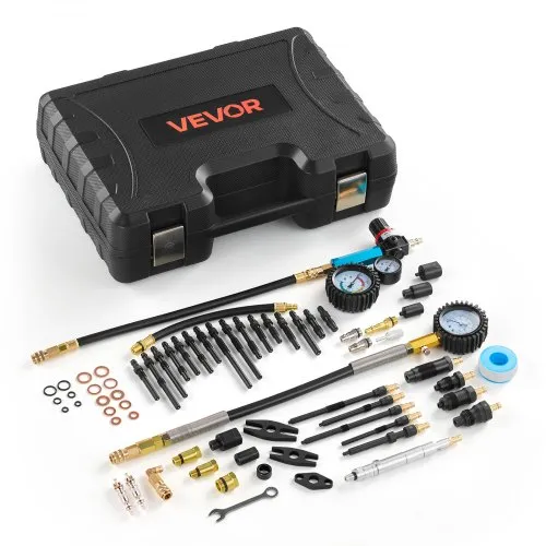 VEVOR Druckverlustprüfer für Motorenzylinder Manometer (0-700 psi) Leckagemessgerät (0-100 psi), Zylinderdrucktester mit 4 Adaptern, Kraftfahrzeug Kompressionsprüfset Druckprüfung und Leckratenmessung VEVOR Druckverlustprüfer für Motorenzylinder Manometer (0-700 psi) Leckagemessgerät (0-100 psi), Zylinderdrucktester mit 4 Adaptern, Kraftfahrzeug Kompressionsprüfset Druckprüfung und Leckratenmessung