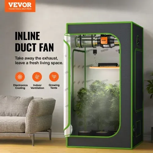 VEVOR Inline Kanalventilator, 6 Zoll 402 CFM mit Temperatur-Feuchtigkeitsregler, leiser EC-Motor Belüftung Abluftventilator für Kühlung Booster, Wachstumszelte, Hydrokultur VEVOR Inline Kanalventilator, 6 Zoll 402 CFM mit Temperatur-Feuchtigkeitsregler, leiser EC-Motor Belüftung Abluftventilator für Kühlung Booster, Wachstumszelte, Hydrokultur