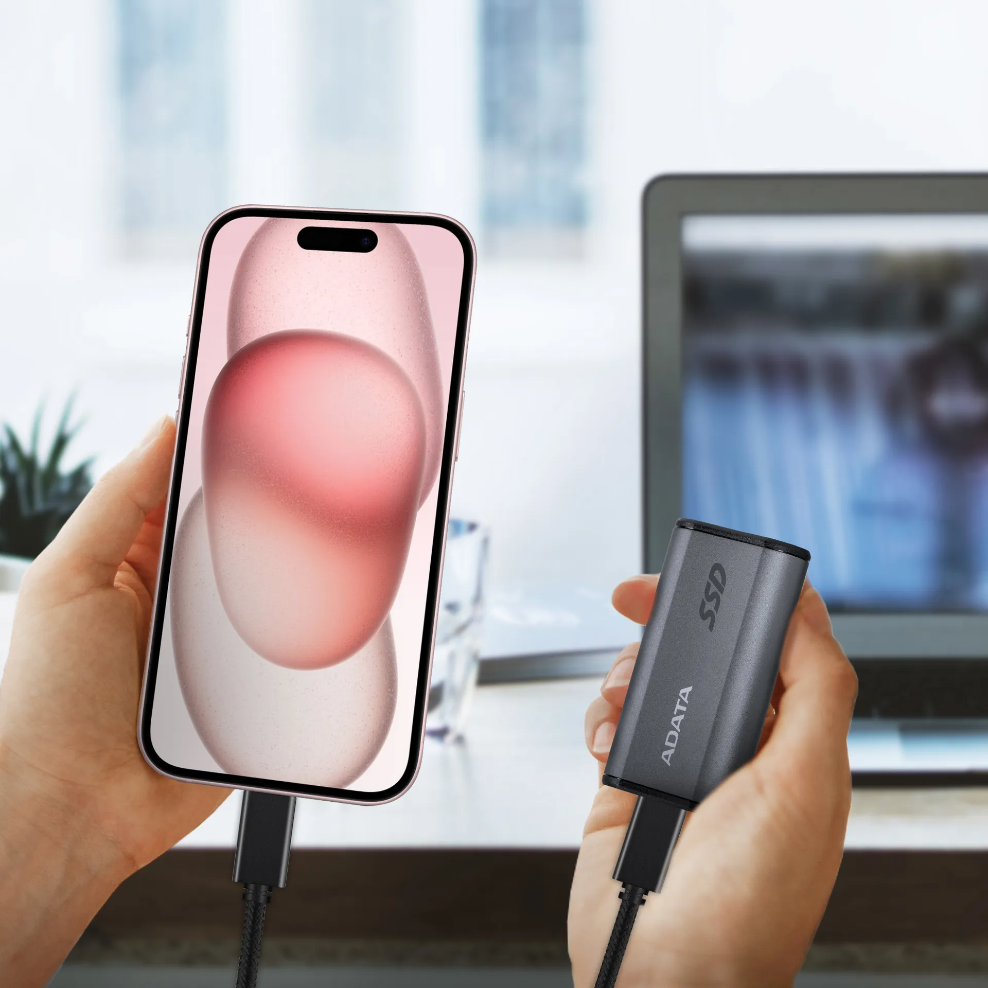 ADATA Elite SE880 4 TB USB Typ-C USB 3.2 Gen 2x2 Grau – Bild 7