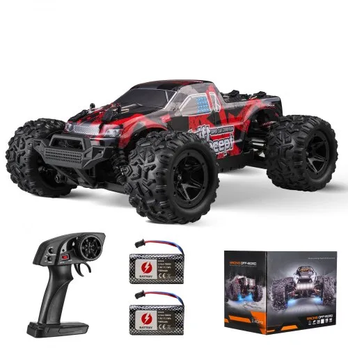 VEVOR Ferngesteuertes Auto, Maßstab 1:18, RC-Auto, All-Terrain-4WD-Offroad-Monstertruck mit 45° Wheelie & 2 Batterien, 36 km/h Hochgeschwindigkeits-Spielzeugauto, Ideal für Kinder ab 8 Jahren, IPX4 VEVOR Ferngesteuertes Auto, Maßstab 1:18, RC-Auto, All-Terrain-4WD-Offroad-Monstertruck mit 45° Wheelie & 2 Batterien, 36 km/h Hochgeschwindigkeits-Spielzeugauto, Ideal für Kinder ab 8 Jahren, IPX4