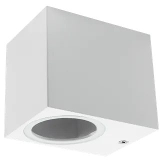 Wandleuchte McShine “Square-W“ weiß, IP44, 1x GU10, Aluminium Gehäuse Wandleuchte McShine “Square-W“ weiß, IP44, 1x GU10, Aluminium Gehäuse
