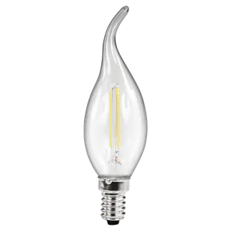 LED Filament Kerzenlampe Windstoß McShine, E14, 4W, 490lm, warmweiß, klar LED Filament Kerzenlampe Windstoß McShine, E14, 4W, 490lm, warmweiß, klar