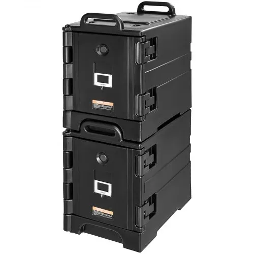 VEVOR Isolierter Speisenbehälterträger Warmhaltebox für Gastronomie 75 L x 2, Speisenbehälter mit Doppelschnallen & Griffen, Speisenbehälterträger Lebensmitteltransportbox für Restaurant – Bild 9
