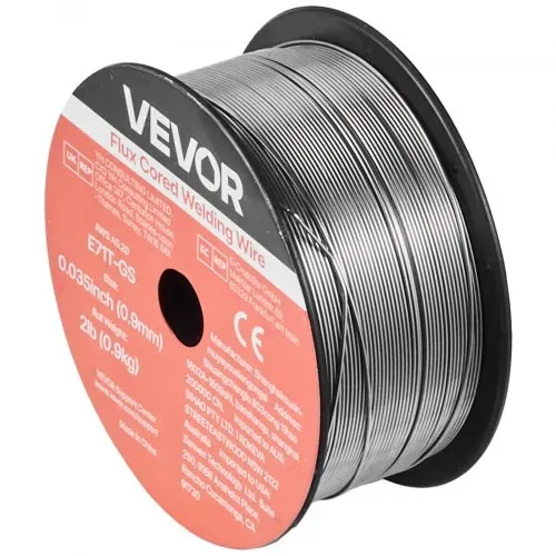 VEVOR Fülldraht MIG-Schweißdraht, 0,9 mm E71T-GS 0,9 kg, Schweißdraht mit Geringer Spritzerbildung für Alle Schweißpositionen, Selbstschützend für den Außeneinsatz (3 Rollen pro Packung) – Bild 9