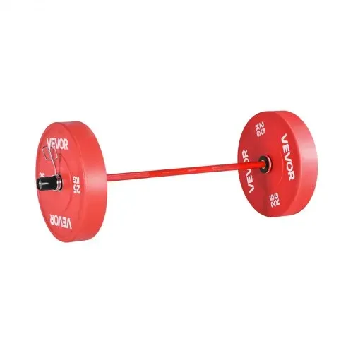 VEVOR Langhantelstange Zugstange 120 cm mit geriffeltem Griff für Krafttraining Gewichtheben Kniebeugen Kreuzheben Bankdrücken, Hantelstange passend für 50 mm Hantelscheiben mit 227 kg Tragkraft – Bild 10