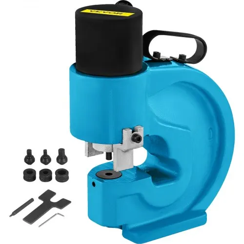 VEVOR Hydraulische Lochstanzwerkzeug 35T Hydraulic Knockout mit Metallplatten Punch Driver 4 Lochstanzwerkzeug Handpumpen-Kit 110 mm Kehle Schneideisen Hydraulische Locher Blechlocher Locheisen VEVOR Hydraulische Lochstanzwerkzeug 35T Hydraulic Knockout mit Metallplatten Punch Driver 4 Lochstanzwerkzeug Handpumpen-Kit 110 mm Kehle Schneideisen Hydraulische Locher Blechlocher Locheisen
