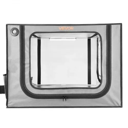 VEVOR 3D-Druckergehäuse Druckerzelt (80x58x58 cm), staubdichte & wasserfeste Schutzhülle mit konstanter Temperatur & LED-Beleuchtung & Belüftung, kompatibel mit Bambu Lab A1 Combo Grau – Bild 8