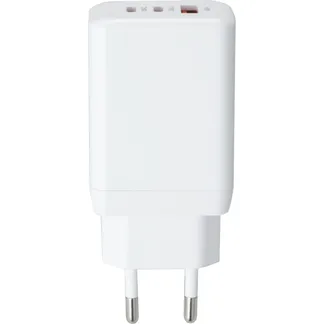 USB GaN Schnellladegerät McPower, 65W, 2x USB-C PowerDelivery, 1x USB-A QC USB GaN Schnellladegerät McPower, 65W, 2x USB-C PowerDelivery, 1x USB-A QC