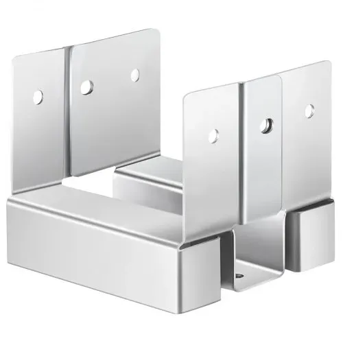 VEVOR Pfostenträger, 10 Stk., Innenmaß 89,6x90,5 mm für 88,9x88,9 mm Pfosten, Betonpfostenanker, Pfostensockel aus Kohlenstoffstahl mit 25,4 mm Abstandshöhe, für Betonpergolen & Terrassen – Bild 10