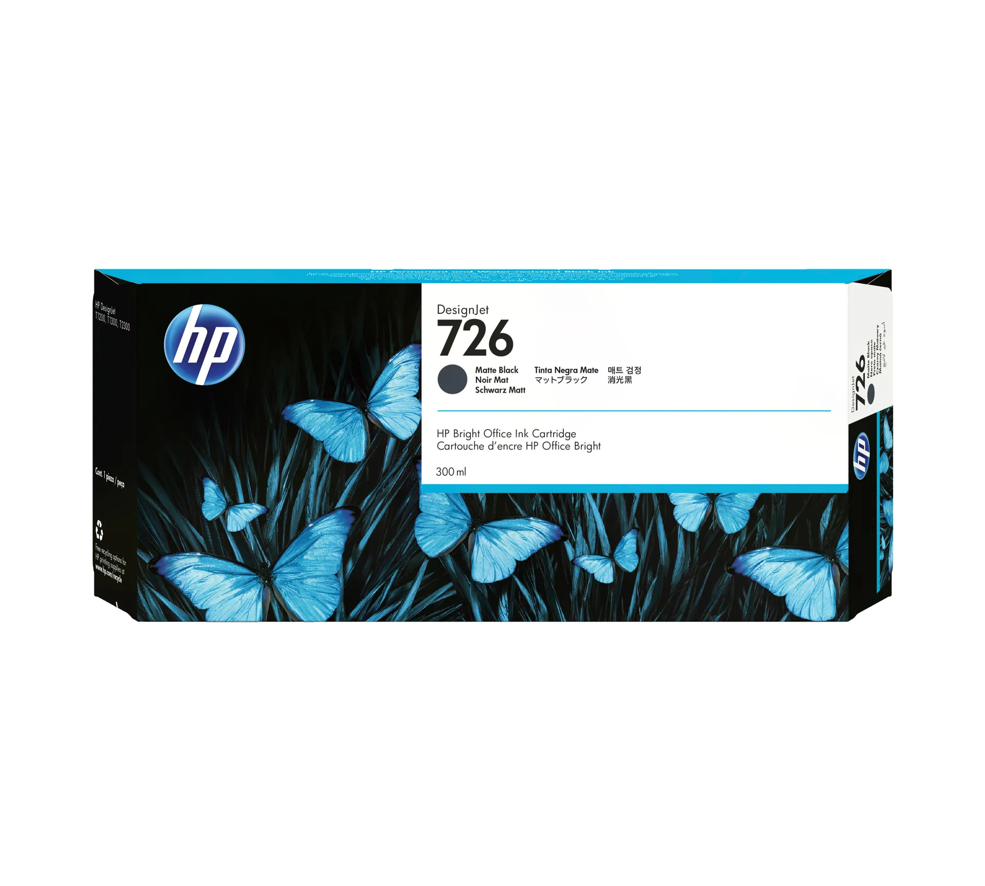 HP 726 Mattschwarz DesignJet Druckerpatrone, 300 ml HP 726 Mattschwarz DesignJet Druckerpatrone, 300 ml