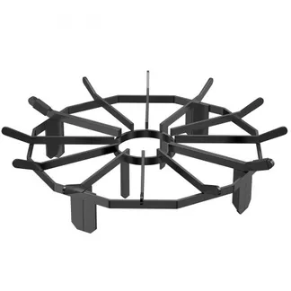 VEVOR Holzrost, 68,6 cm (27 Zoll) robustes Rad-Feuerrost mit 6 Stützbeinen, massiven pulverbeschichteten Stahlstangen, Holzscheit-Brennholz-Halterung für Holzofen und Camping-Feuerstelle im Freien VEVOR Holzrost, 68,6 cm (27 Zoll) robustes Rad-Feuerrost mit 6 Stützbeinen, massiven pulverbeschichteten Stahlstangen, Holzscheit-Brennholz-Halterung für Holzofen und Camping-Feuerstelle im Freien