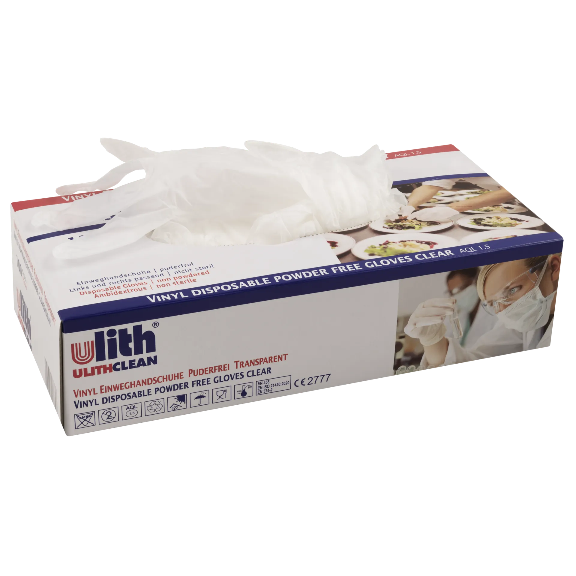 Einweghandschuhe Vinyl,100 Stück, Größe S, transparent – Bild 3