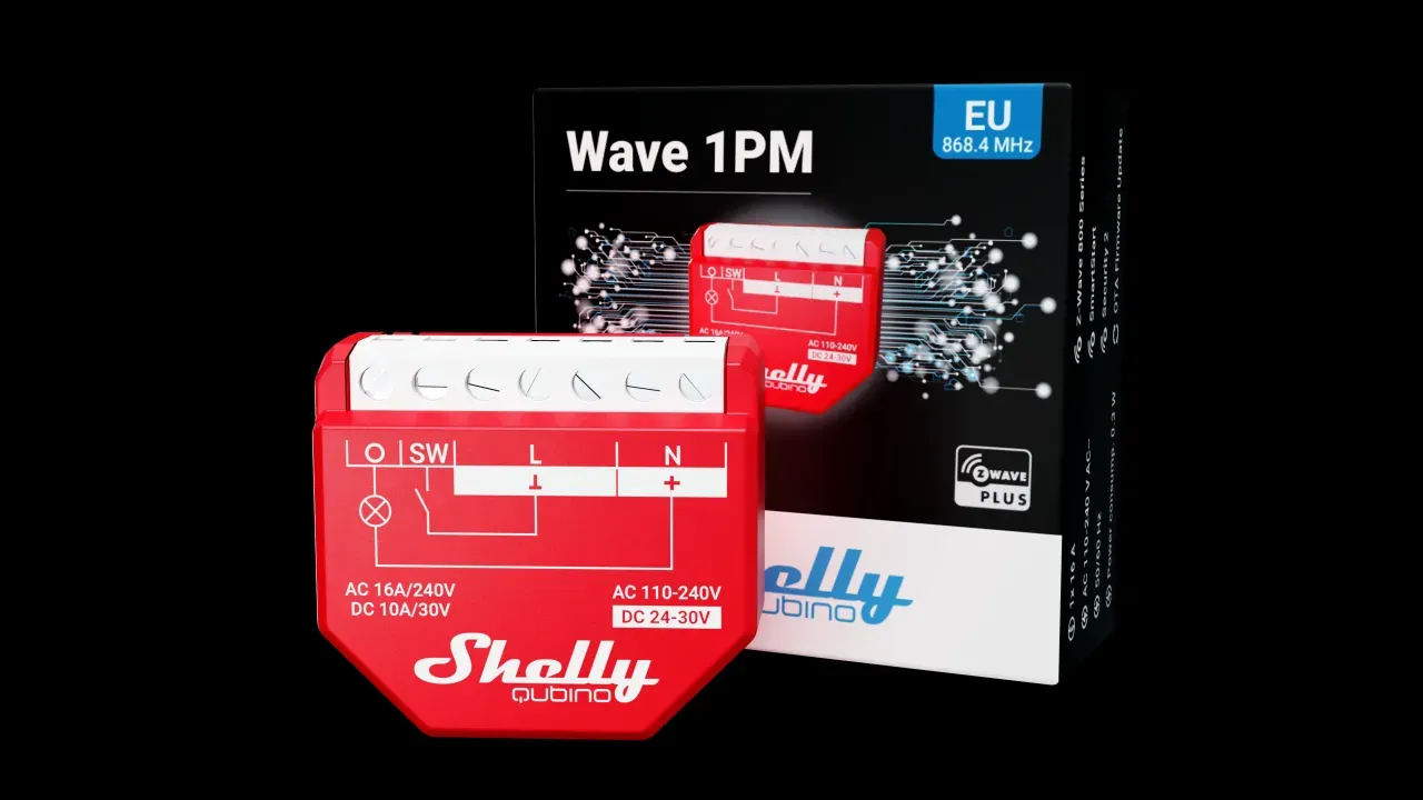Shelly · Unterputz · "Wave 1PM" · Relais · max. 16A · 1 Kanal · Messfunktion · Z-Wave – Bild 3