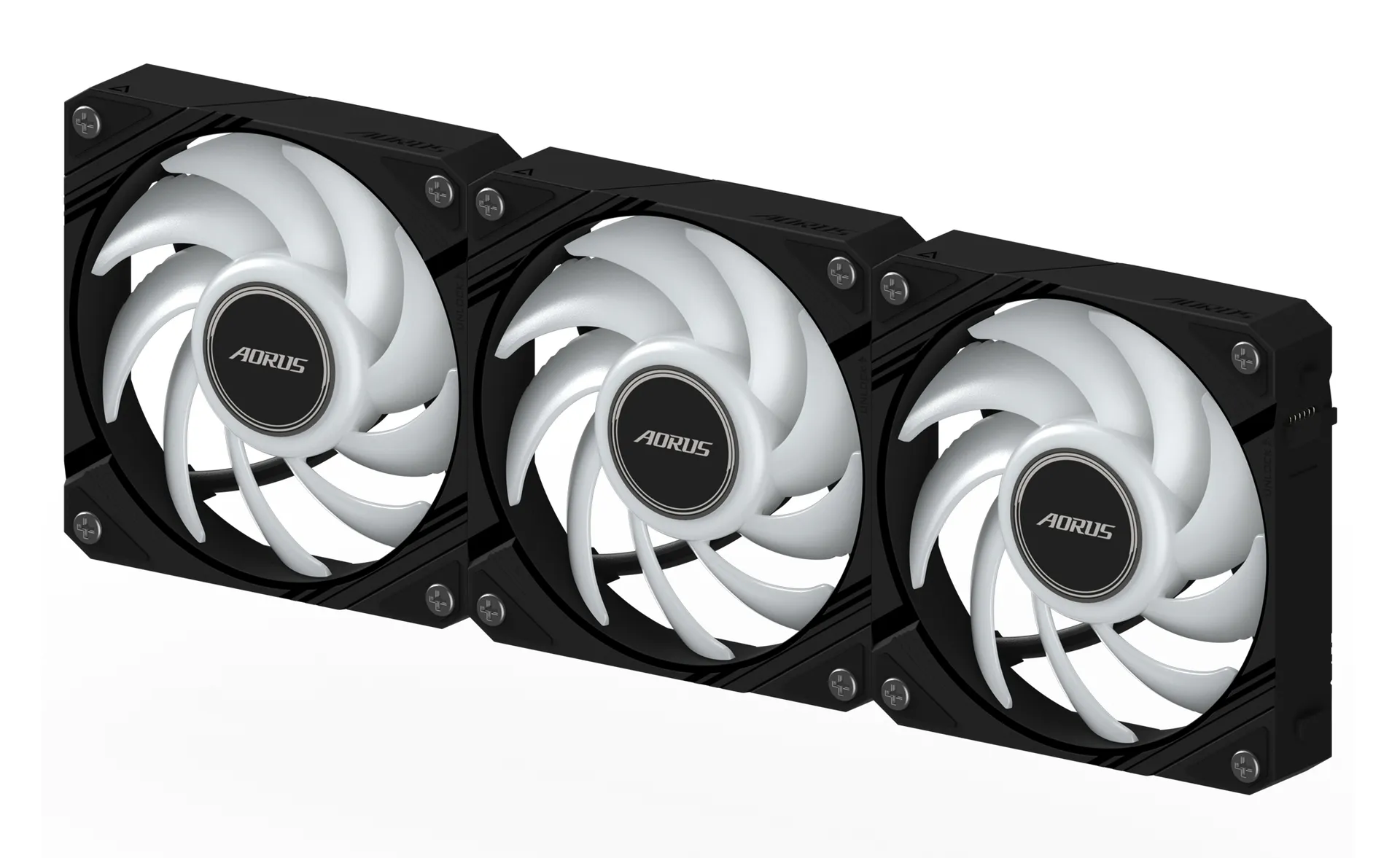 GIGABYTE AORUS EZ CHAIN FAN 120 (3-Pack) Hauptplatine Ventilator 12 cm Schwarz 3 Stück(e) – Bild 5