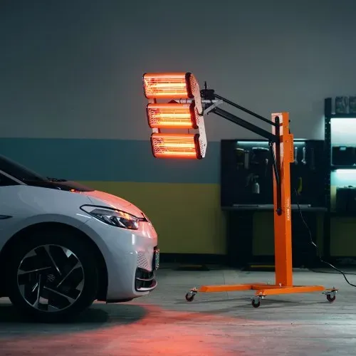 VEVOR Infrarot-Härtungslampe, 3300 W, 1–60 Min. Zeiteinstellung, Auto-Härtungslampe mit automatischer Heizung und Halterung, 8,61 Quadratfuß Backbereich, Sprühbackkabinen-Heizungen, Lacktrockner – Bild 7