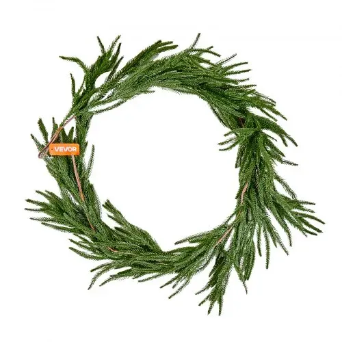 VEVOR Weihnachtsgirlande, 1524 mm, realistische Norfolk-Kieferngirlande, Tannengirlande, künstliche Grüngirlanden, für die Weihnachtsdeko im Innen- & Außenbereich auf Tisch, Kaminsims & Kamin – Bild 8