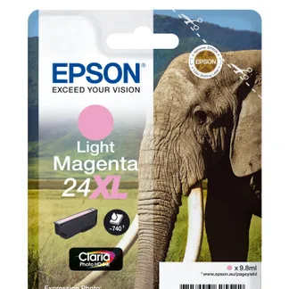 Epson Elephant Singlepack Light Magenta 24XL Claria Photo HD Ink Epson Elephant Singlepack Light Magenta 24XL Claria Photo HD Ink