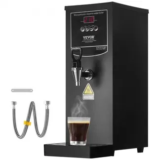 VEVOR Gewerblicher Heißwasserspender 10 L, 1,5 kW Wasserkocher Elektrisch mit Heizrohr aus Edelstahl 316, Stufenweise Schnellaufheizung 50 L/h Heißwasserbereiter für Cafés Teestuben Restaurants Büros VEVOR Gewerblicher Heißwasserspender 10 L, 1,5 kW Wasserkocher Elektrisch mit Heizrohr aus Edelstahl 316, Stufenweise Schnellaufheizung 50 L/h Heißwasserbereiter für Cafés Teestuben Restaurants Büros